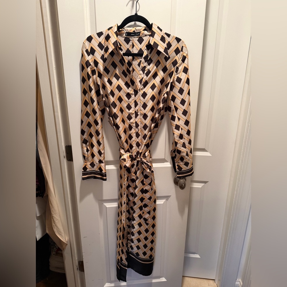 Mango Geometric Patterned Dress - Picture 3 of 6
